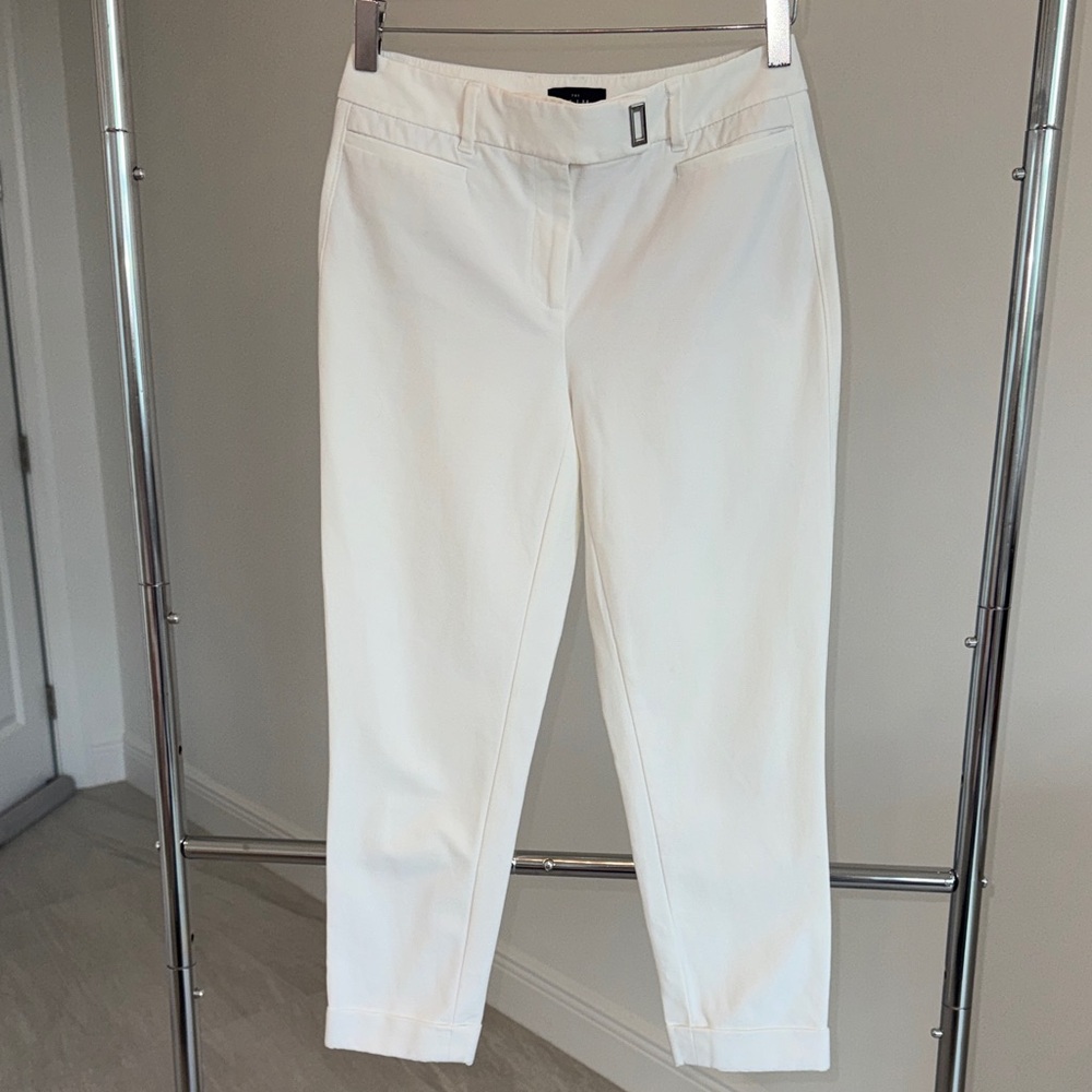 White Cropped Pants